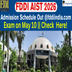 FDDI AIST 2026 Admission Schedule Out @fddiindia.com; Exam Scheduled on May 10
